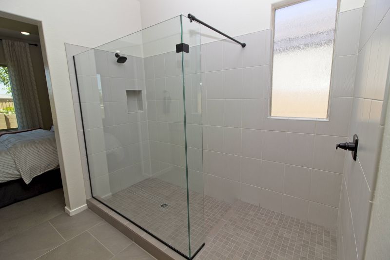 Open Concept Shower with Frameless Doors